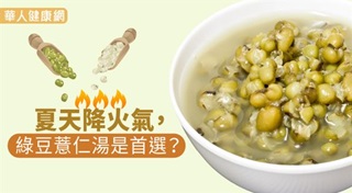 夏天降火氣，綠豆薏仁湯是首選？
