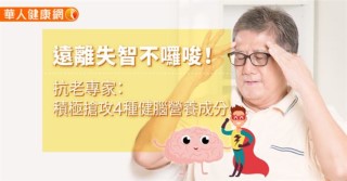遠離失智不囉唆！抗老專家：積極搶攻4種健腦營養成分