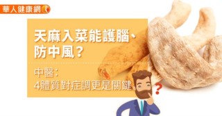 天麻入菜能護腦、防中風？中醫：4體質對症調理更是關鍵